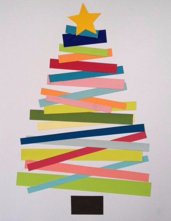 Christmas Tree Card Idea for Kids