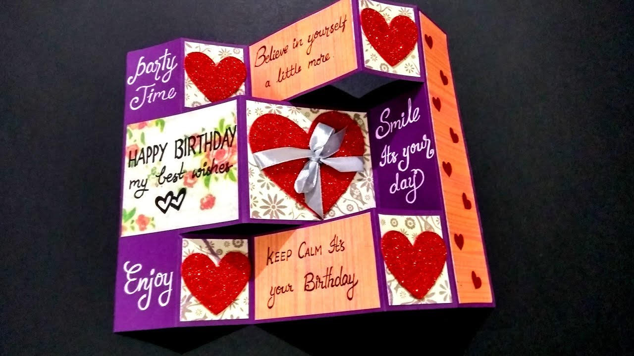 DIY Handmade Birthday card for Boyfriend