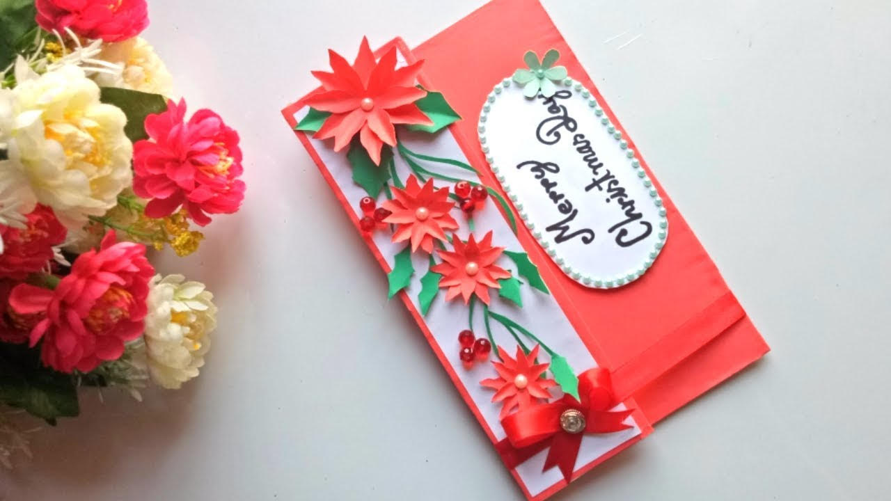 Flower Envelope Christmas card