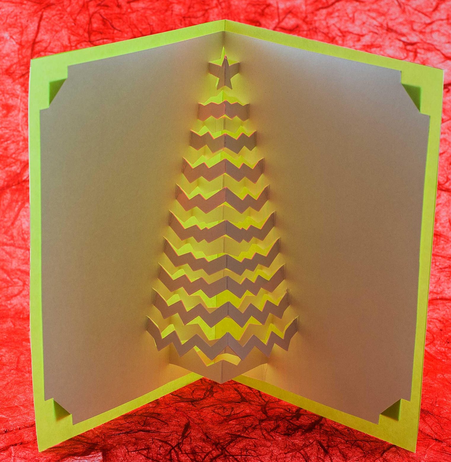 Lighted tree Christmas Card