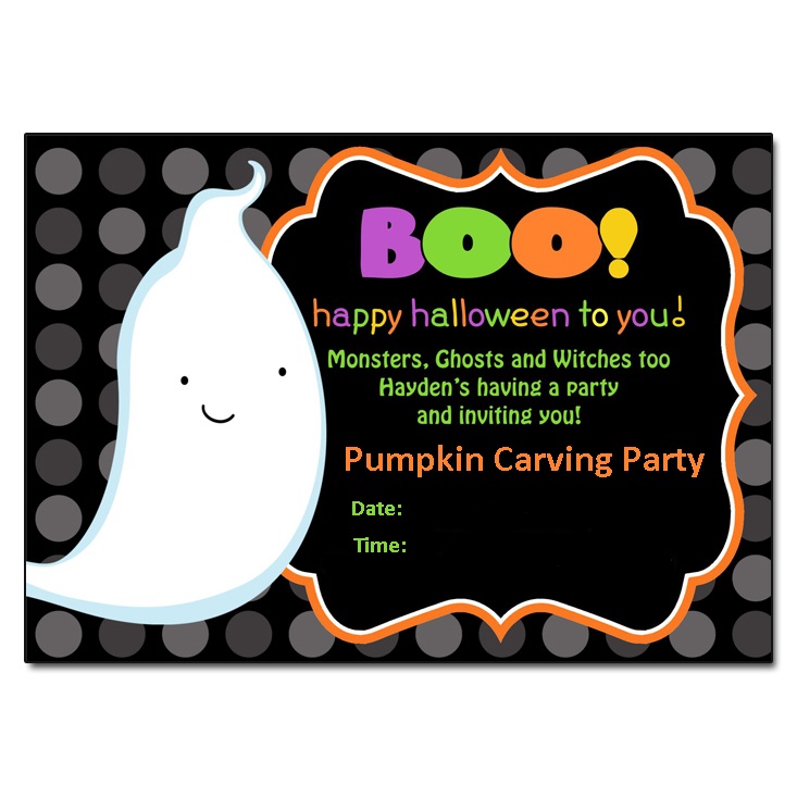 Funny Pumpkin Carving Party Invitation Card