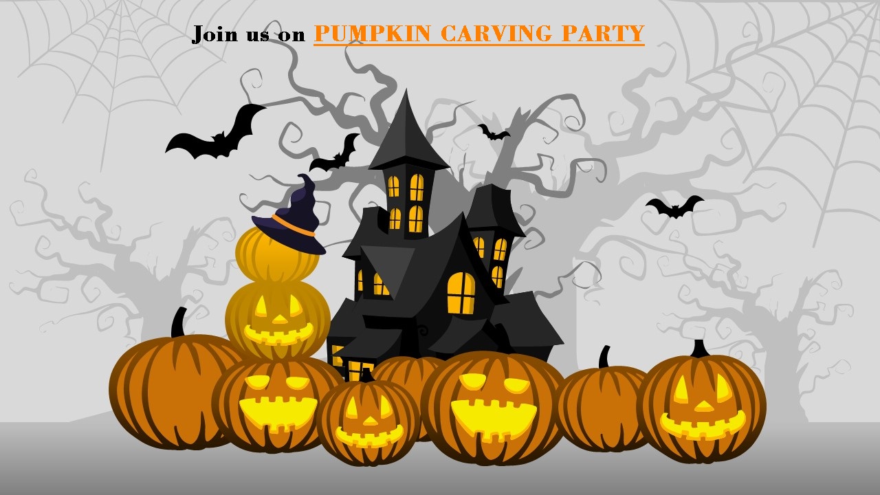 Scary Pumpkin Carving Invitation 4