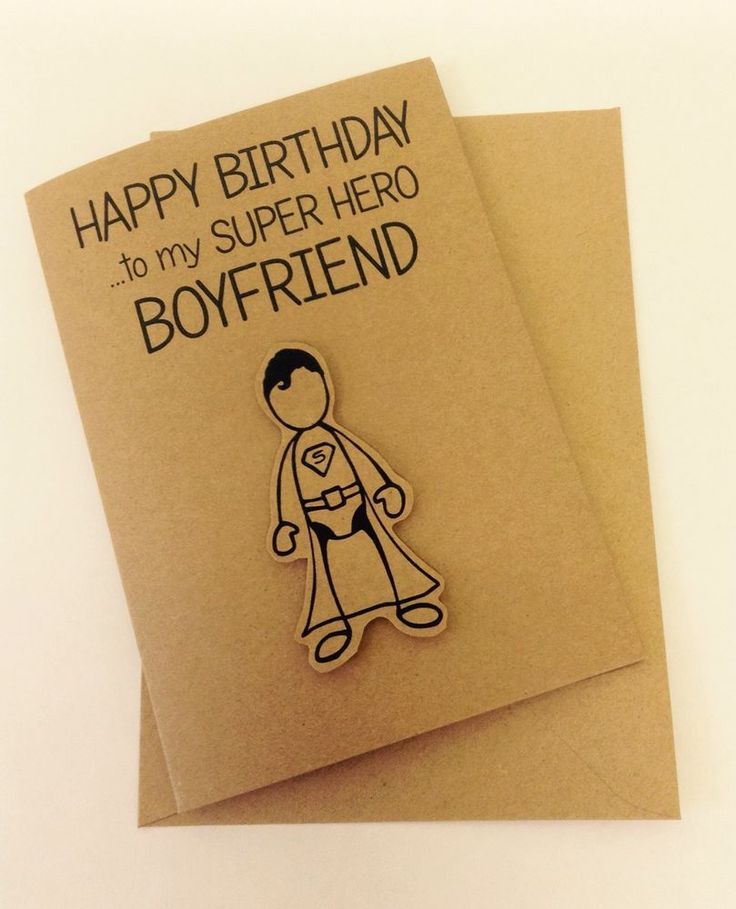 Super Hero Card for Boyfriend