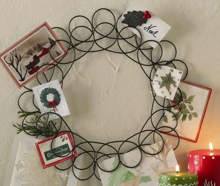Christmas Card Wreath
