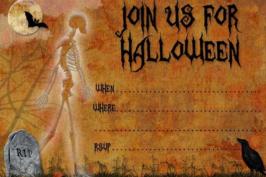 Printable Halloween Invitation Card