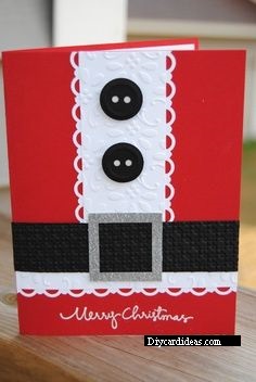 Santa Claus Belt Christmas Card