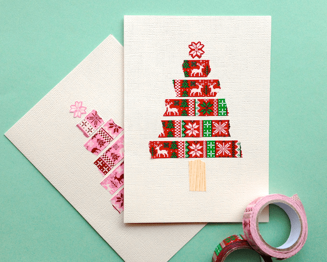 Unique Christmas tree card ideas
