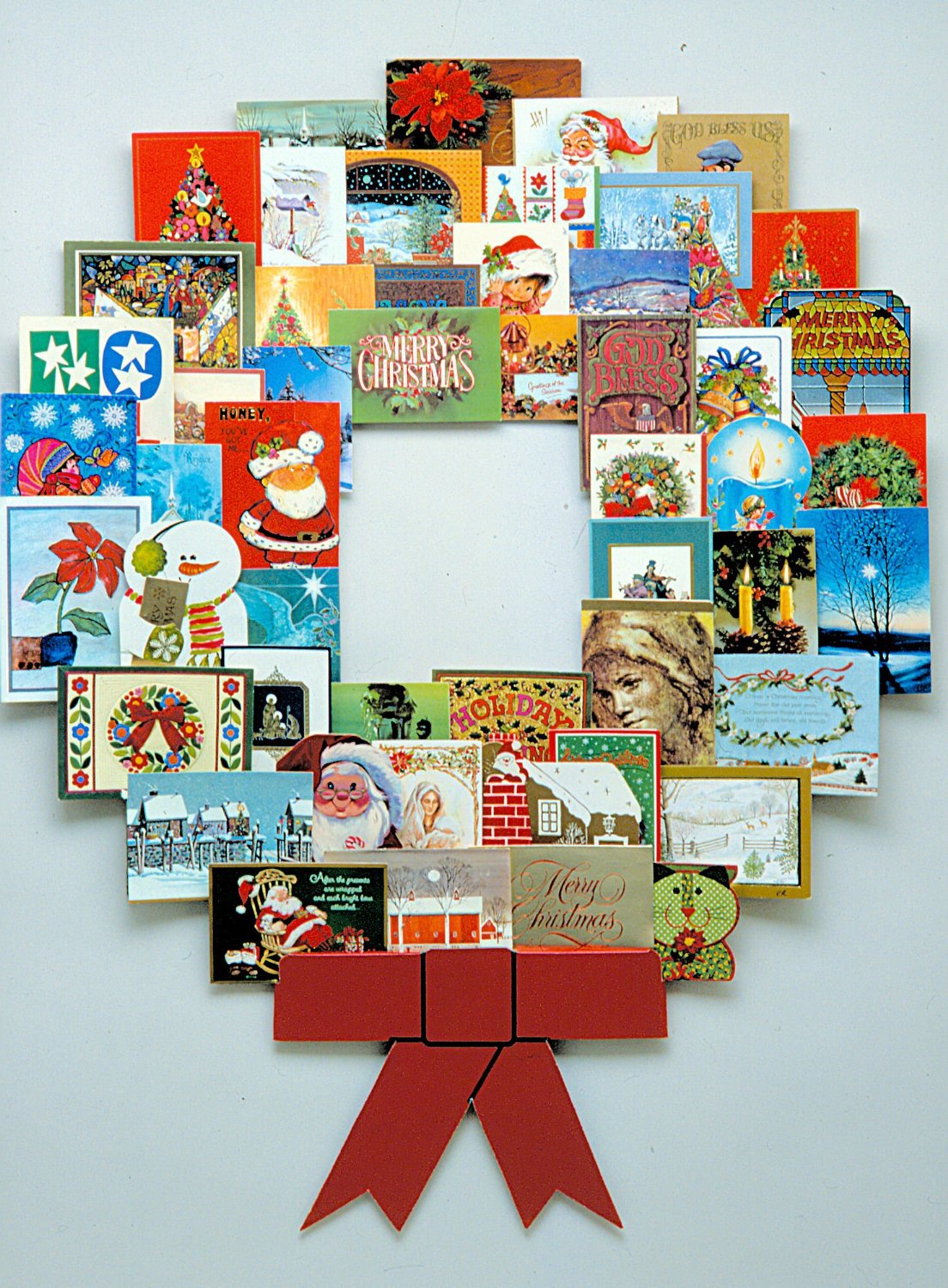 Wall Art Christmas Card Display 1