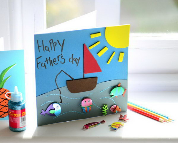 Fathers day card for toddlers
