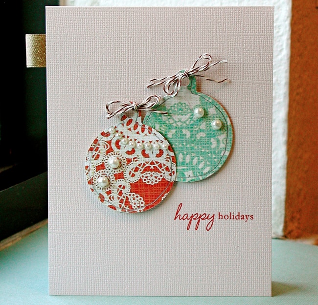 Handmade holiday cards idea