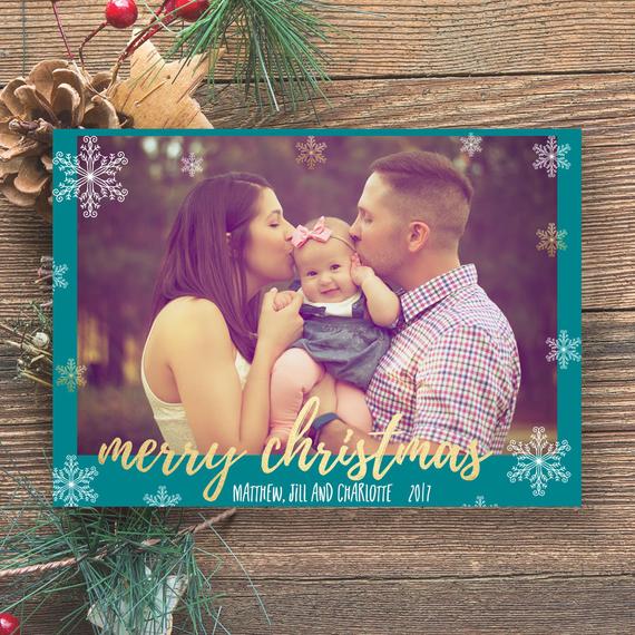 Love DIY Holiday photo card for parents