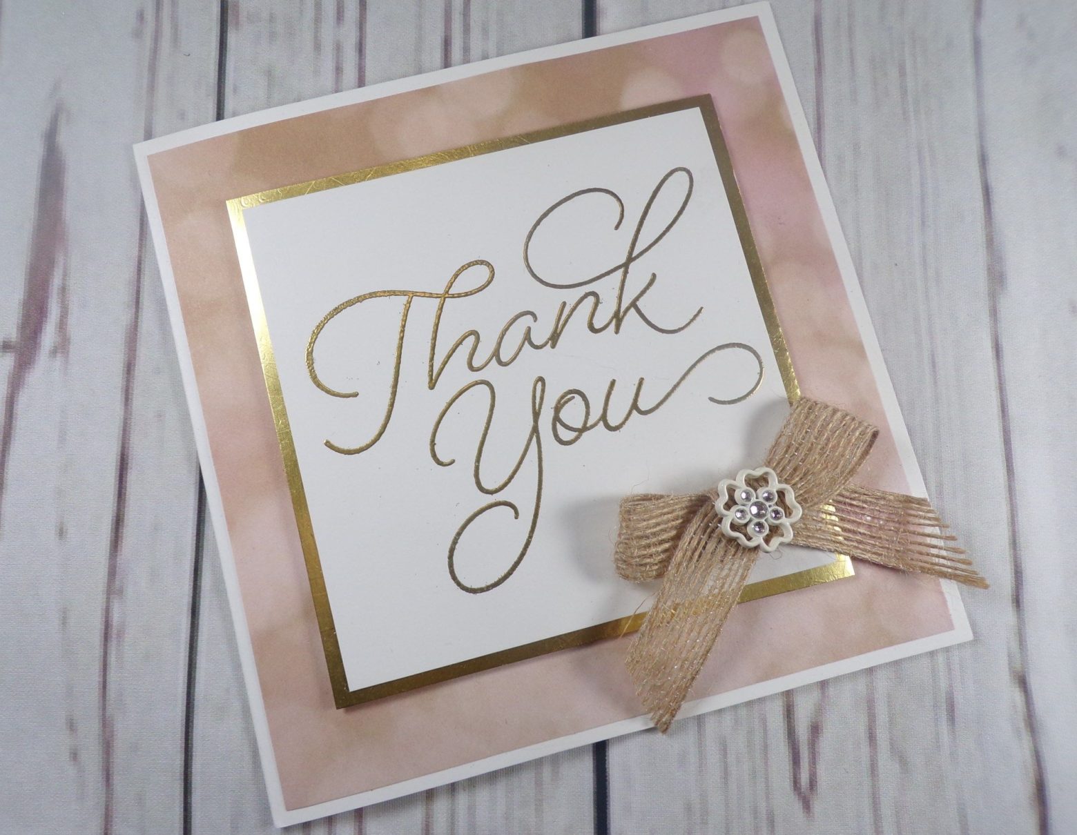 Personalized Thank You Wedding Card