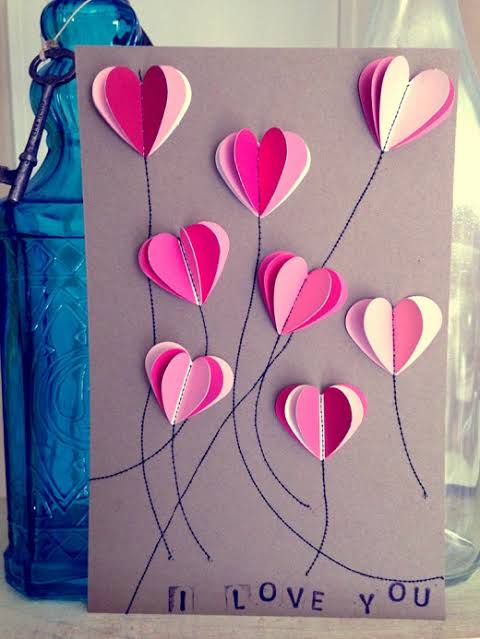 best Handmade card for Valentine