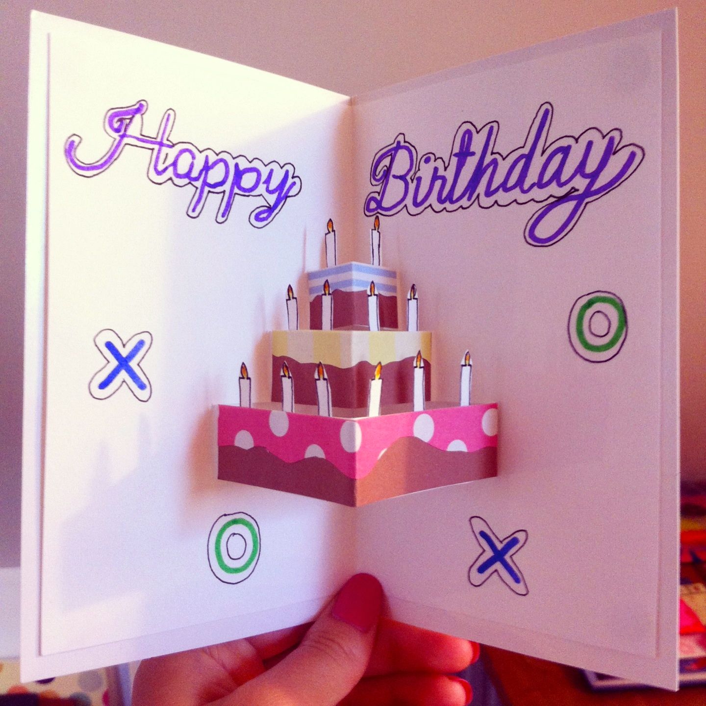 pop-up birthday card for sister