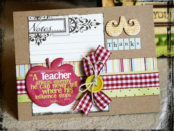Handmade Teachers Appreciation Card