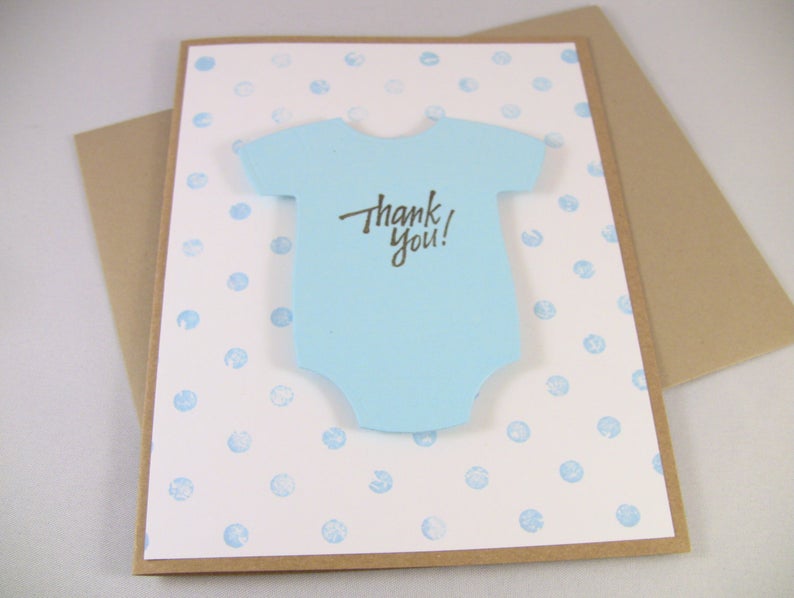 Thank you card after baby shower