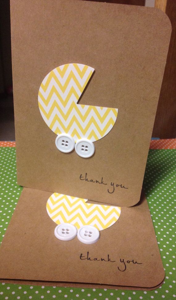 Thank you card for baby shower gift