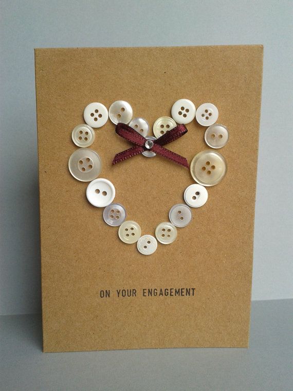 handmade Engagement card ideas