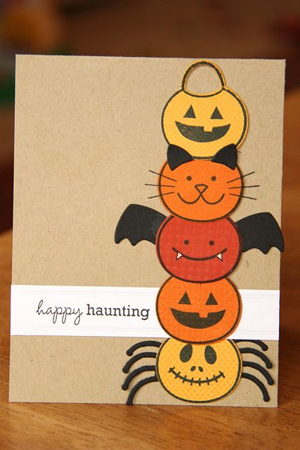 Elegant Halloween card idea 1