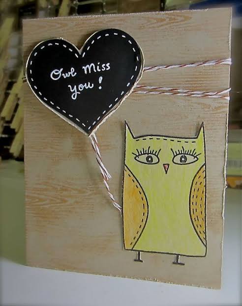 miss you greeting card