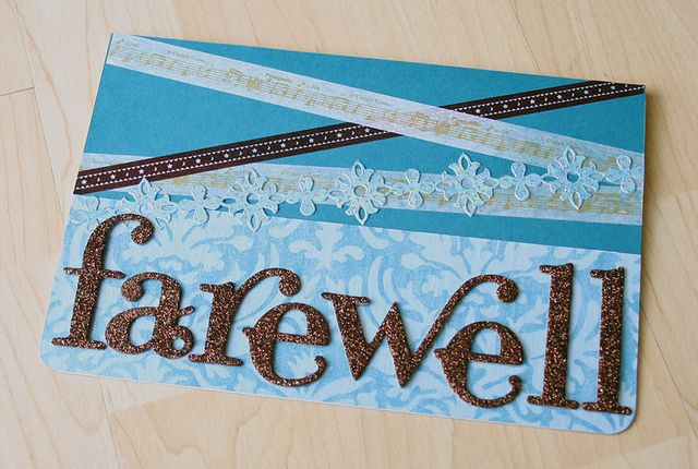 simple farewell card idea