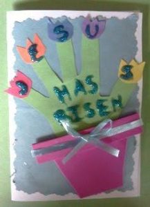 Holy week card for kids