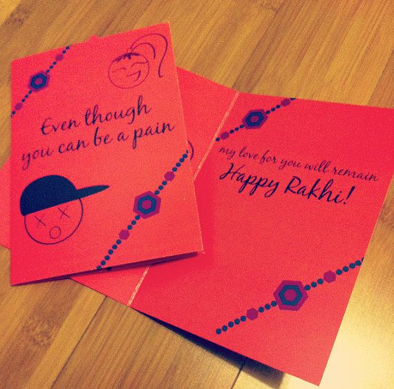 raksha bandhan card idea for sister