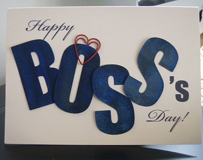 Simple Handmade Card for Boss