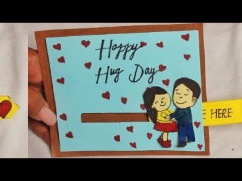 Hug Day Wishes Handmade Card 5