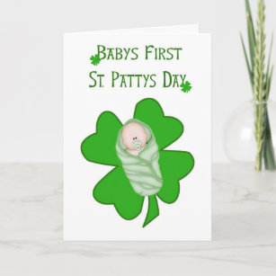 First St Patricks Day Card For Baby 5