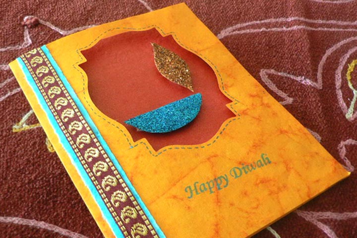 Handmade Diwali Greeting Card 11