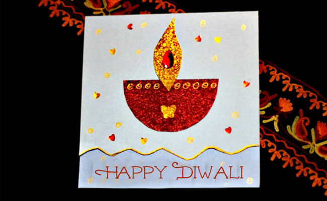 Handmade Diwali Greeting Card 4