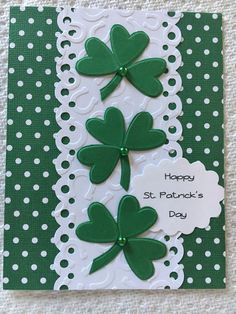 Handmade Personalized St Patrick Card 1