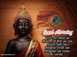 Budha goodmorning quote image